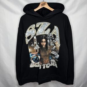 SZA Kendrick Lamar TDE Top Dawg pg Lang GNX SOS ctrl Hip Hop Tour Merch Hoodie L